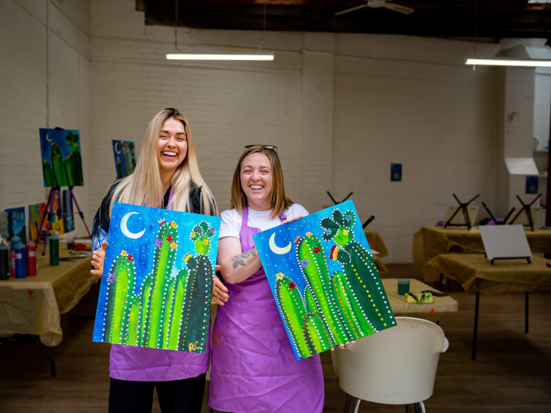 Uncork the Fun with a UK Paint and Drink Workshop
